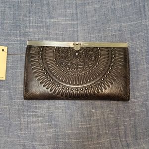 Patricia Nash Cauchy wallet in grey, NWT